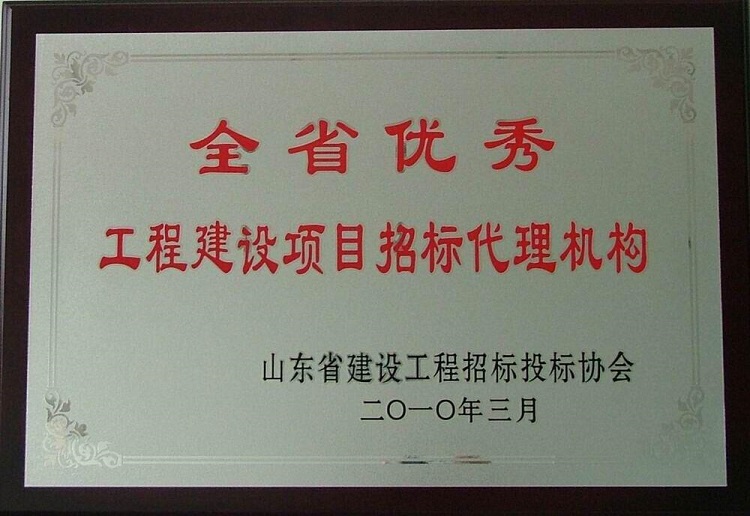 全省優(yōu)秀工程建設(shè)項(xiàng)目招標(biāo)代理機(jī)構(gòu)