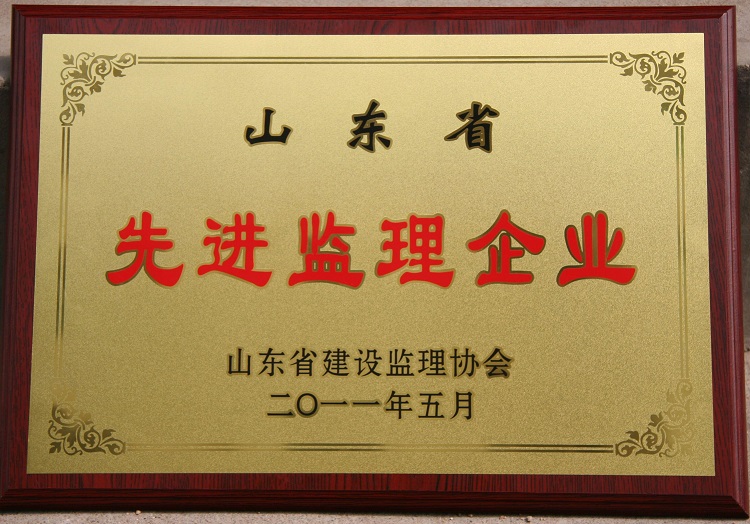 山東省先進(jìn)監(jiān)理企業(yè)
