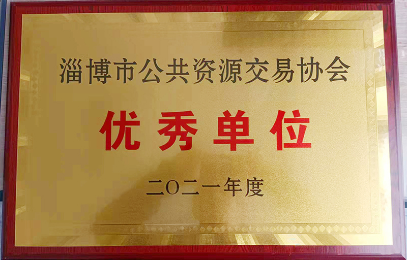 淄博市公共資源交易協會優(yōu)秀單位